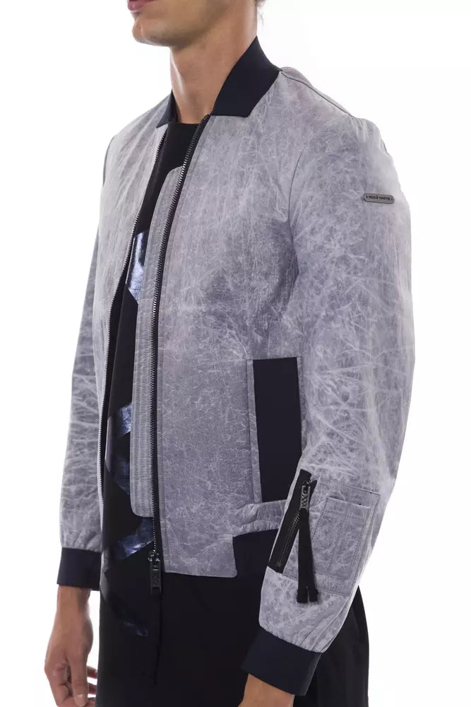Ανδρικό μπουφάν Nicolo Tonetto Grey Polyester