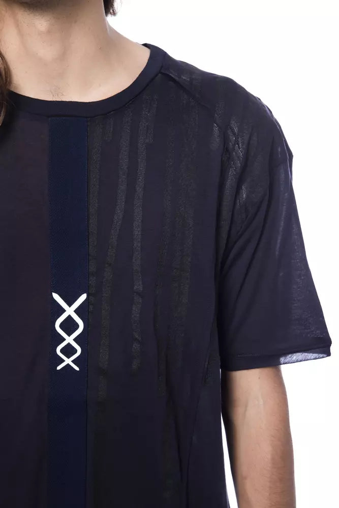 Ανδρικό μπλουζάκι Nicolo Tonetto Blue Cotton