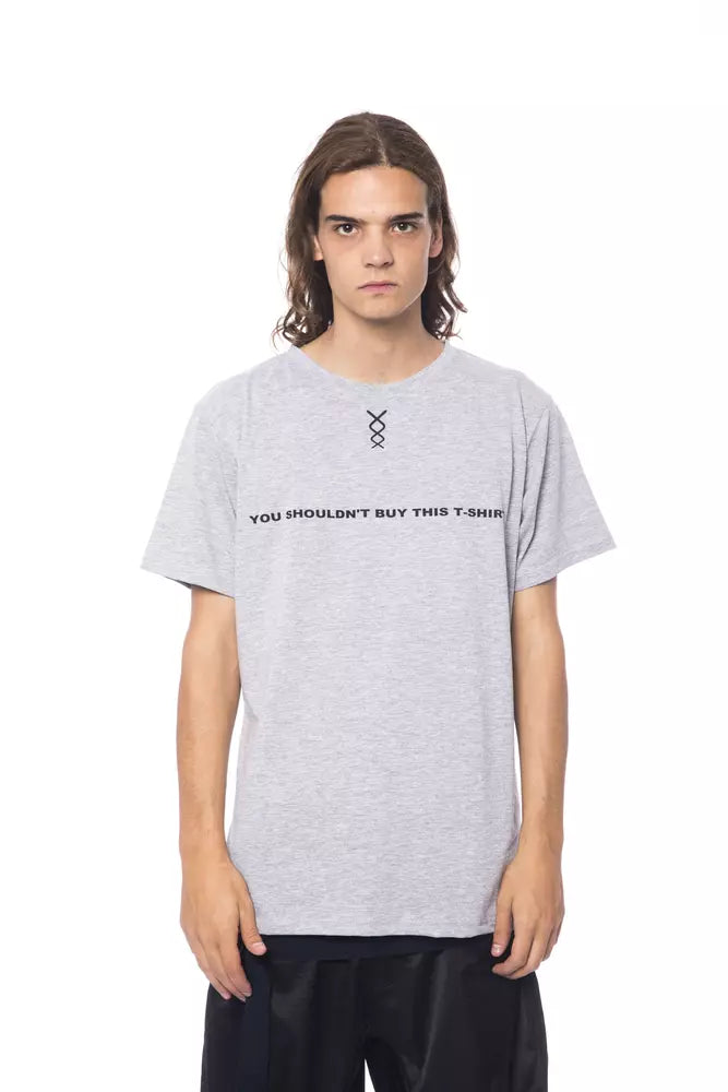 Ανδρικό μπλουζάκι Nicolo Tonetto Grey Cotton