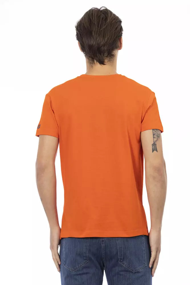 Ανδρικό μπλουζάκι Trussardi Action Orange Cotton