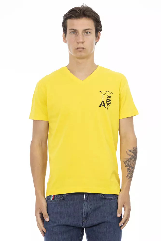 Ανδρικό T-shirt Trussardi Action Yellow Cotton