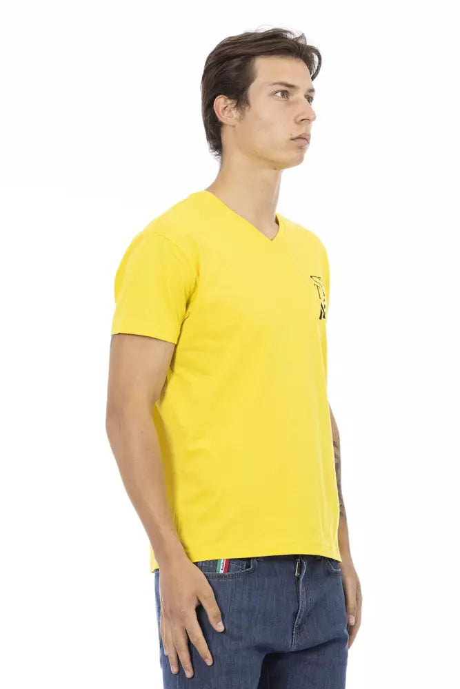 Ανδρικό T-shirt Trussardi Action Yellow Cotton