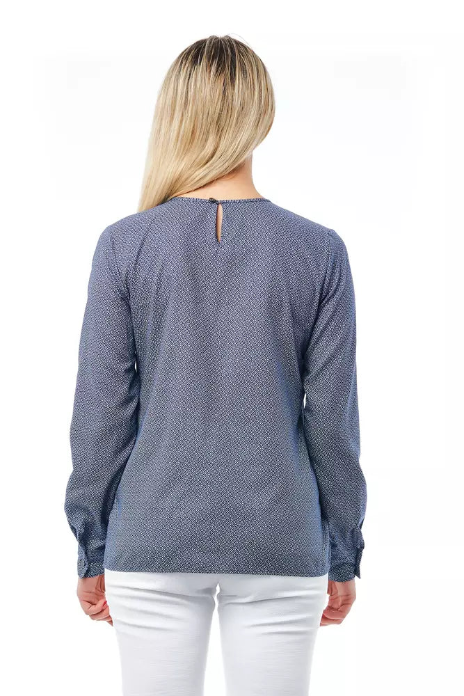 Bagutta Blue Cotton Women Blouse