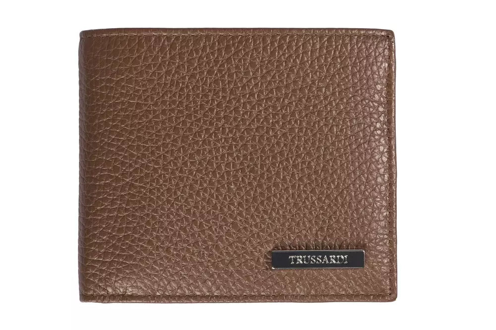 Δερμάτινο ανδρικό πορτοφόλι Trussardi Brown