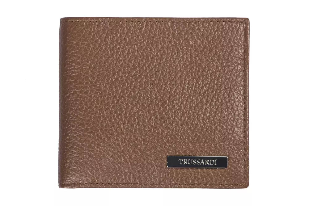 Δερμάτινο ανδρικό πορτοφόλι Trussardi Brown