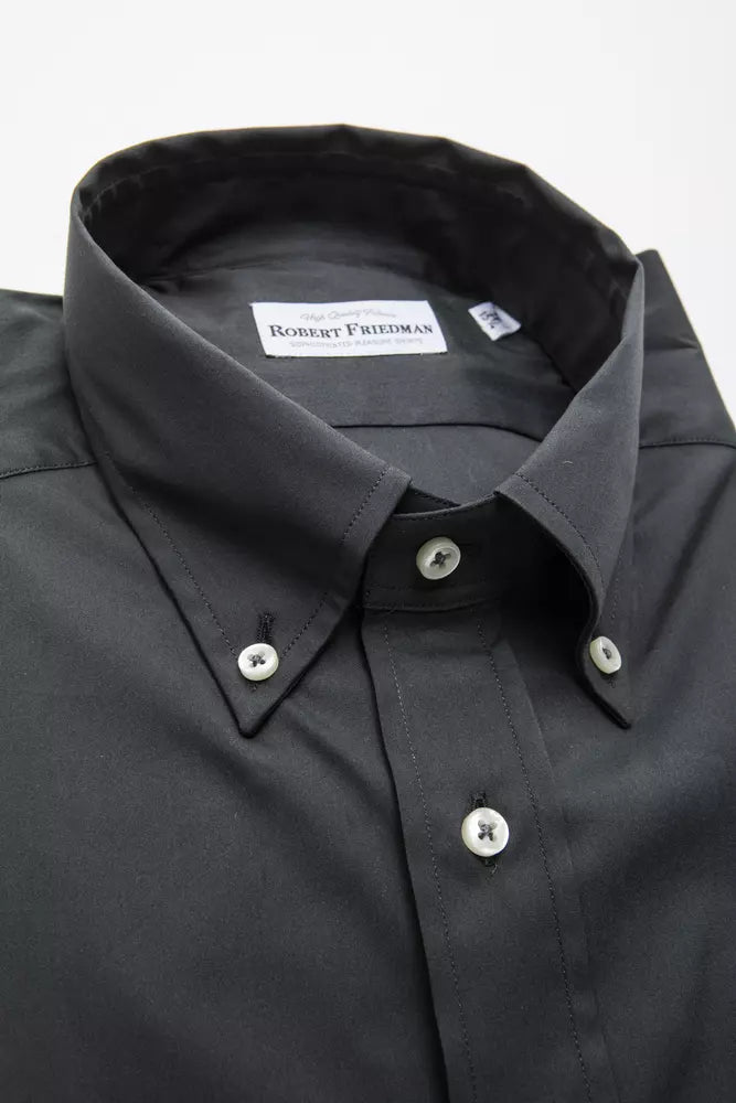 Ανδρικό πουκάμισο Robert Friedman Grey Cotton