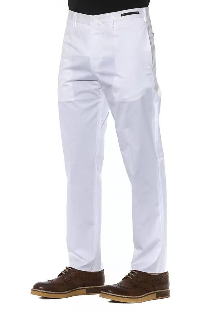 Ανδρικό παντελόνι PT Torino White Cotton