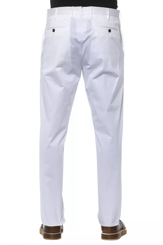 Ανδρικό παντελόνι PT Torino White Cotton