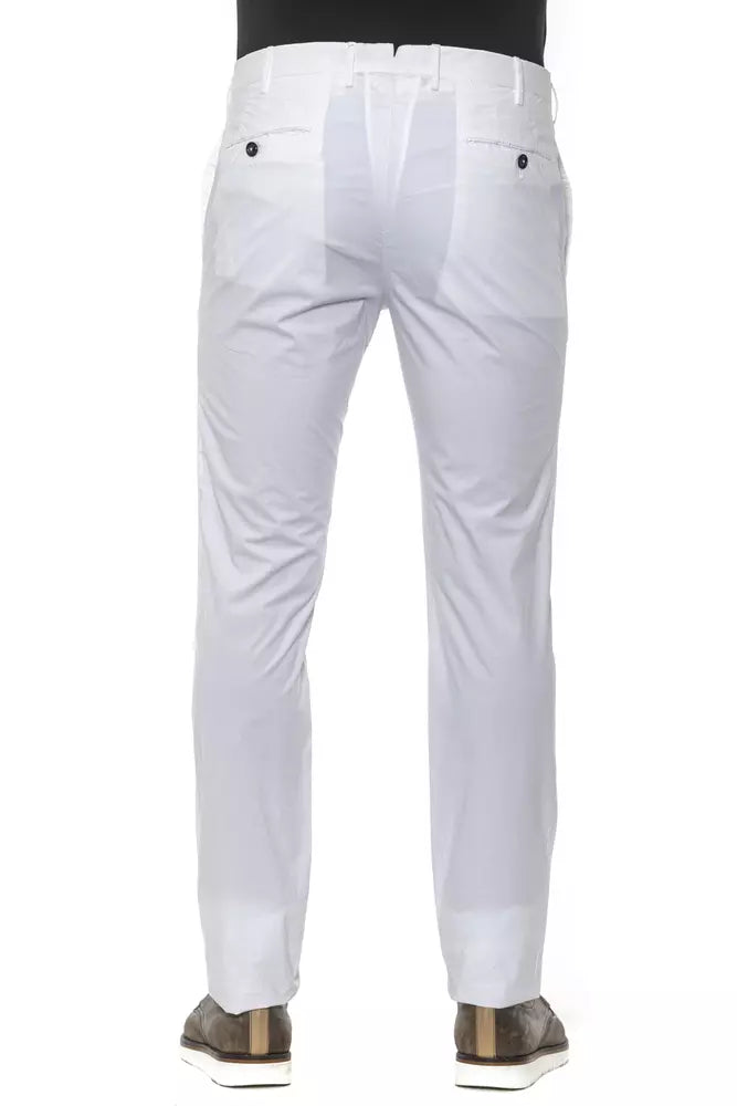Ανδρικό παντελόνι PT Torino White Cotton