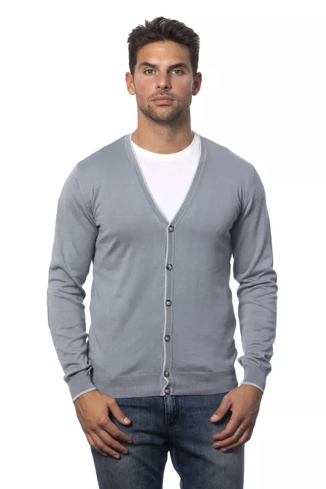 Ανδρική ζακέτα Verri Grey Cotton