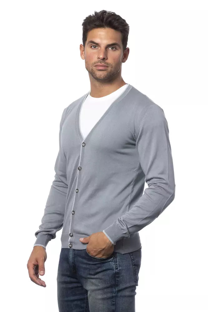 Ανδρική ζακέτα Verri Grey Cotton