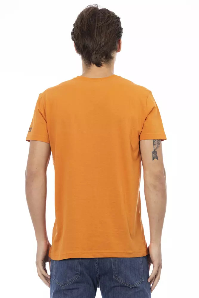 Ανδρικό μπλουζάκι Trussardi Action Orange Cotton