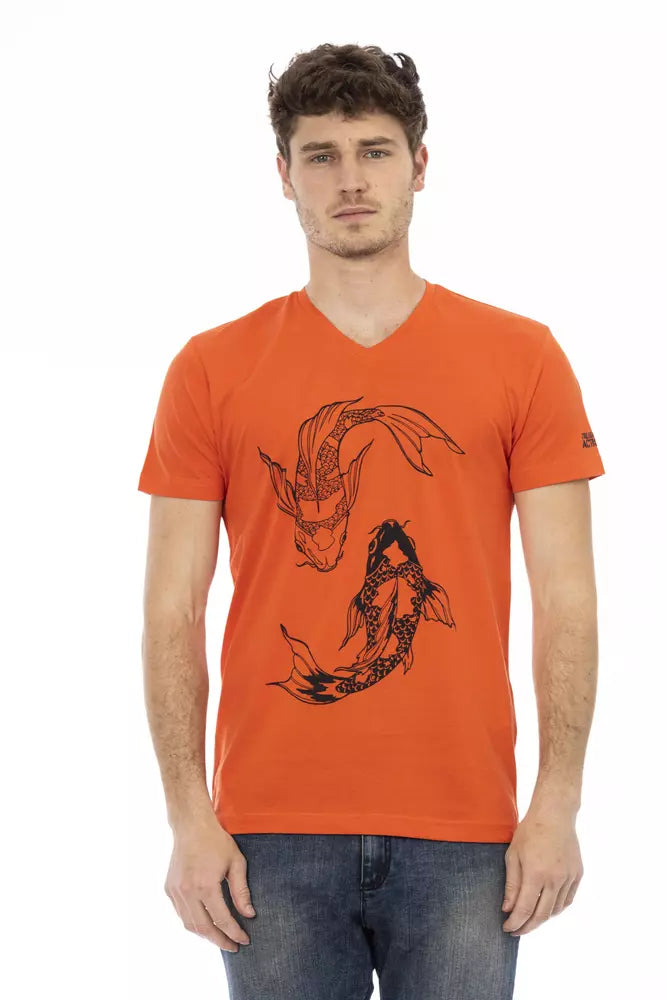 Ανδρικό T-shirt Trussardi Action Red Cotton