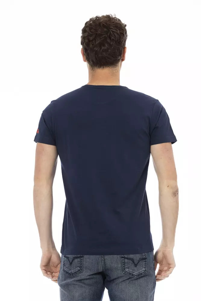 Ανδρικό T-shirt Trussardi Action Blue Cotton