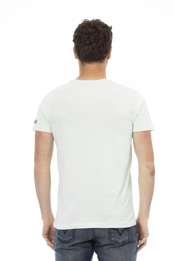 Ανδρικό μπλουζάκι Trussardi Action Light Blue Cotton