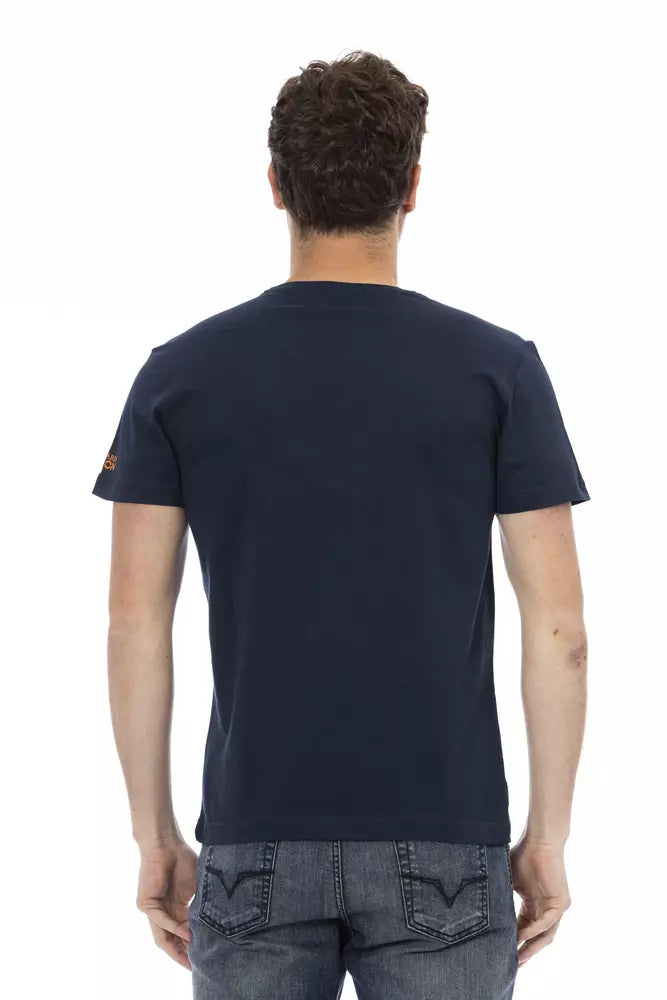 Ανδρικό T-shirt Trussardi Action Blue Cotton