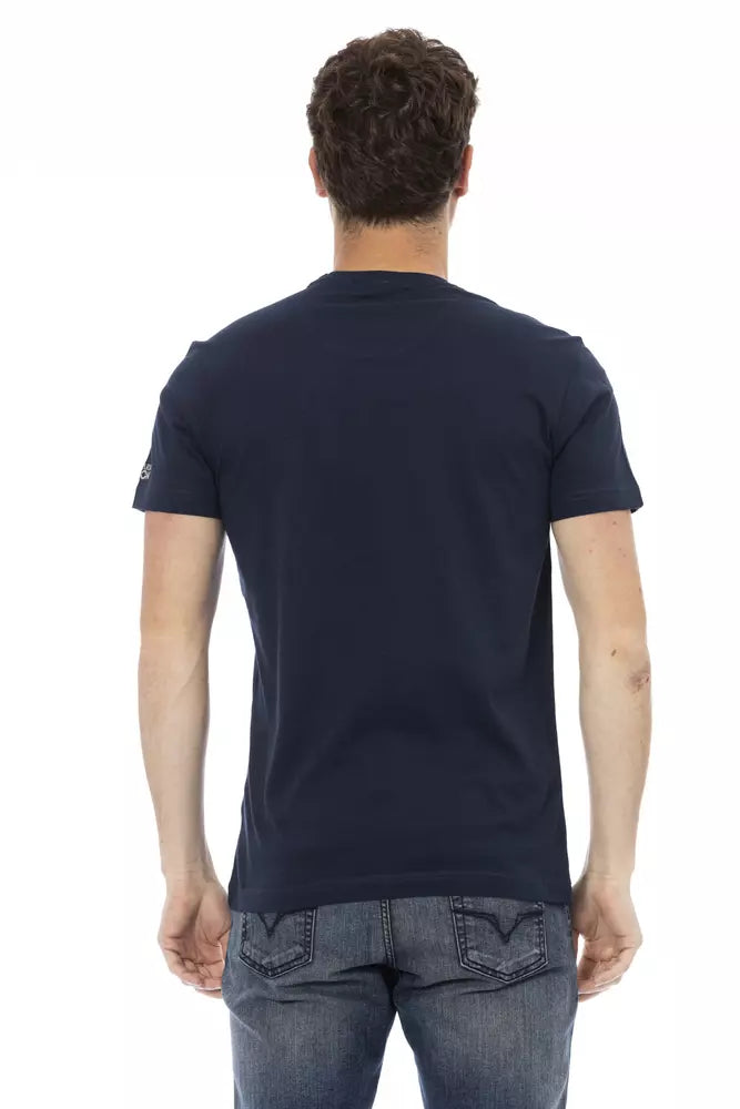 Ανδρικό T-shirt Trussardi Action Blue Cotton