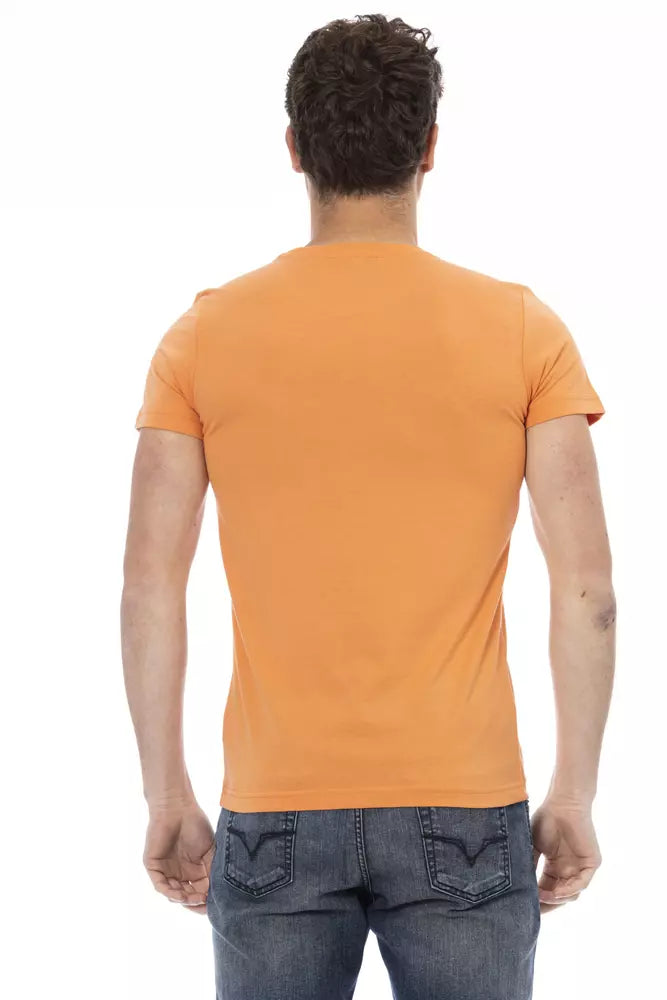 Ανδρικό μπλουζάκι Trussardi Action Orange Cotton