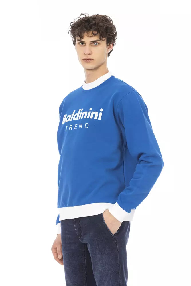 Ανδρικό πουλόβερ Baldinini Trend Blue Cotton