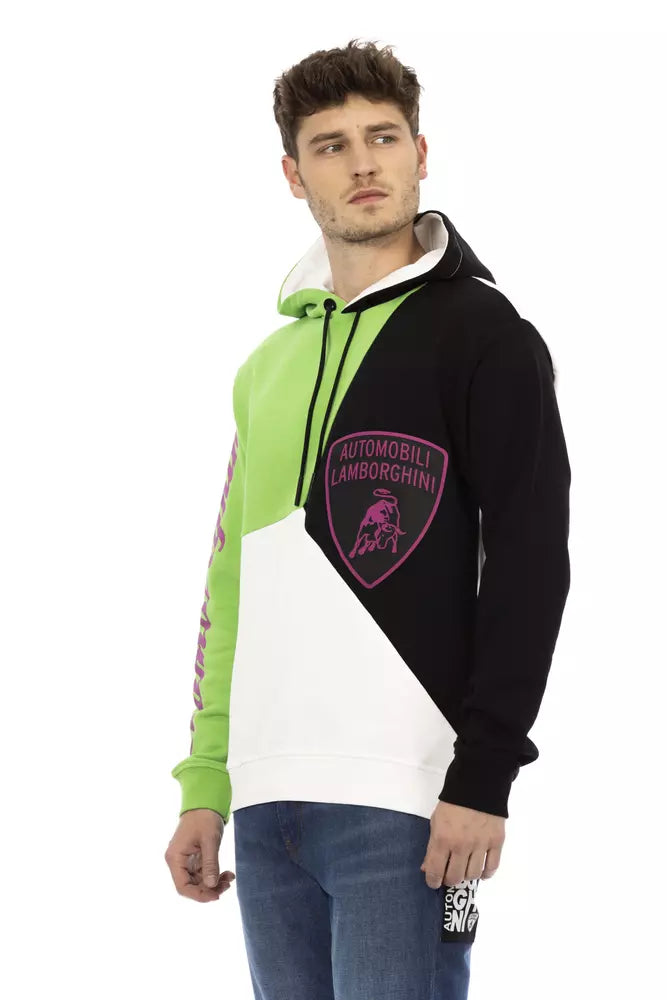 Ανδρική κουκούλα Automobili Lamborghini White Cotton