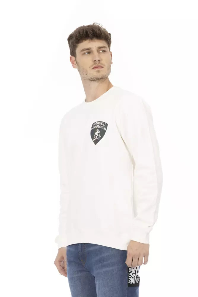 Ανδρικό πουλόβερ Automobili Lamborghini White Cotton