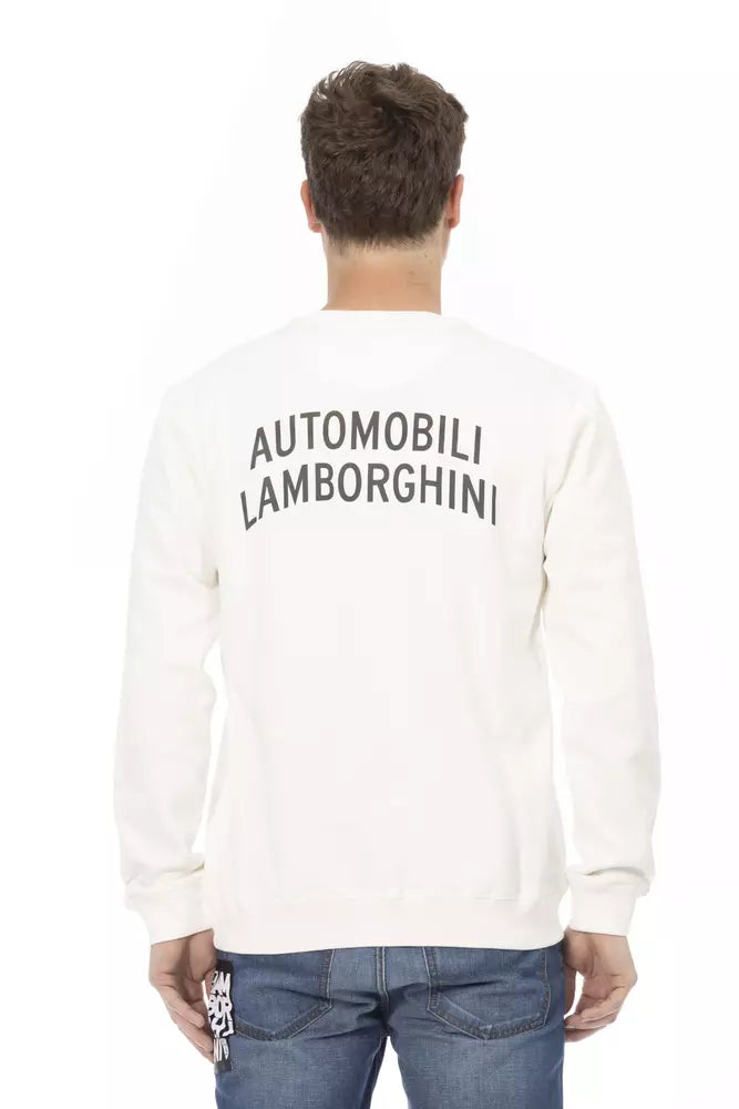 Ανδρικό πουλόβερ Automobili Lamborghini White Cotton