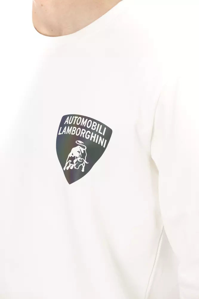 Ανδρικό πουλόβερ Automobili Lamborghini White Cotton