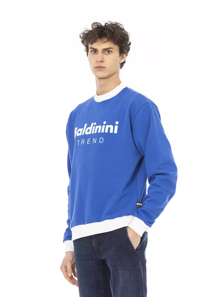 Ανδρικό πουλόβερ Baldinini Trend Blue Cotton