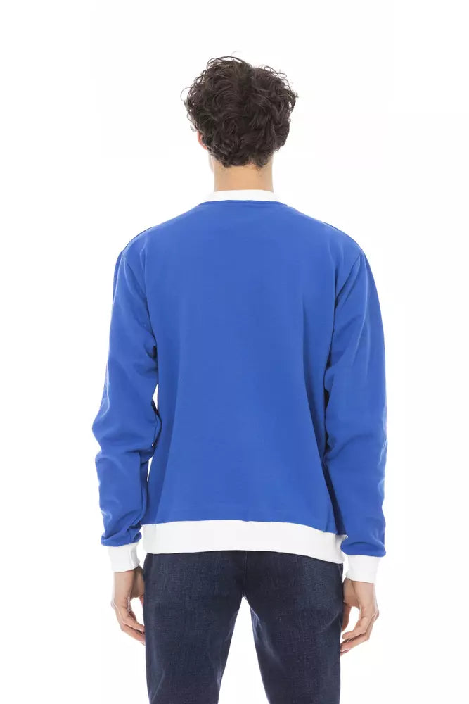 Ανδρικό πουλόβερ Baldinini Trend Blue Cotton