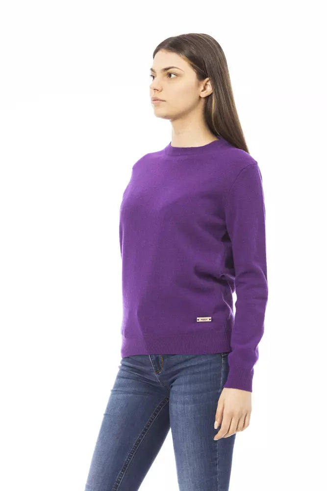 Γυναικείο πουλόβερ Baldinini Trend Purple Wool