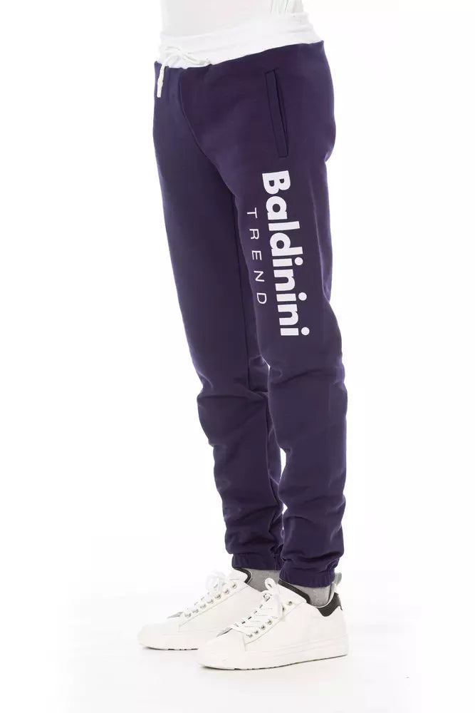 Ανδρικό αθλητικό παντελόνι Baldinini Trend Purple Cotton