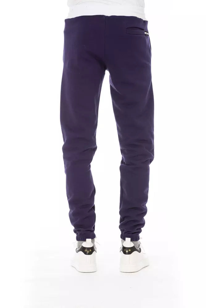 Ανδρικό αθλητικό παντελόνι Baldinini Trend Purple Cotton