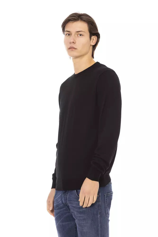 Ανδρικό πουλόβερ Baldinini Trend Black Fabric