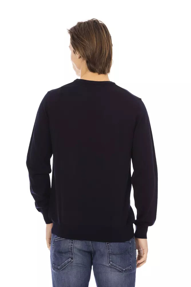 Ανδρικό πουλόβερ Baldinini Trend Blue Fabric