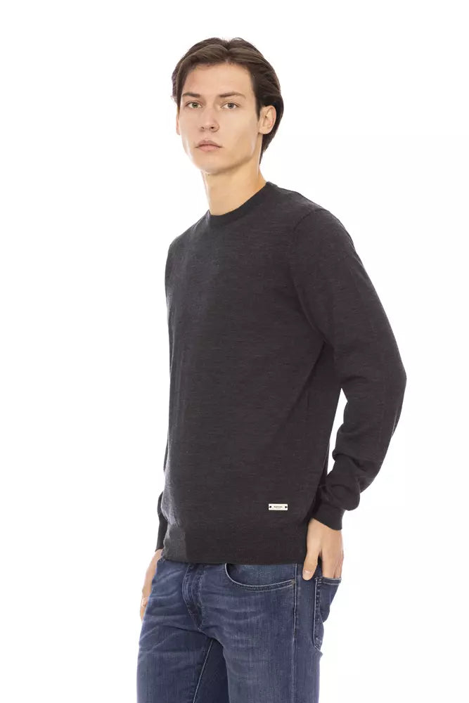 Ανδρικό πουλόβερ Baldinini Trend Grey Fabric