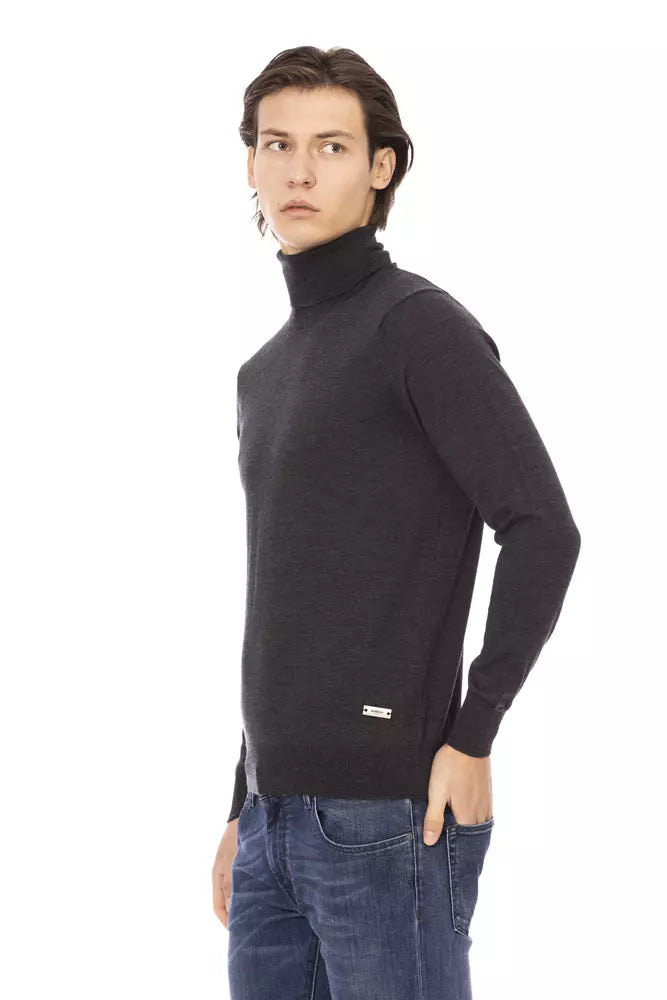 Ανδρικό πουλόβερ Baldinini Trend Grey Fabric