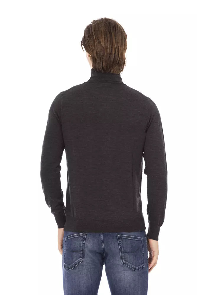 Ανδρικό πουλόβερ Baldinini Trend Grey Fabric