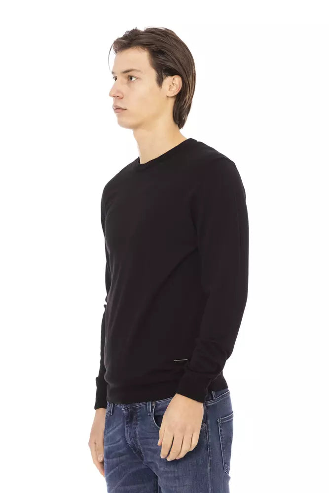 Ανδρικό πουλόβερ Baldinini Trend Black Fabric