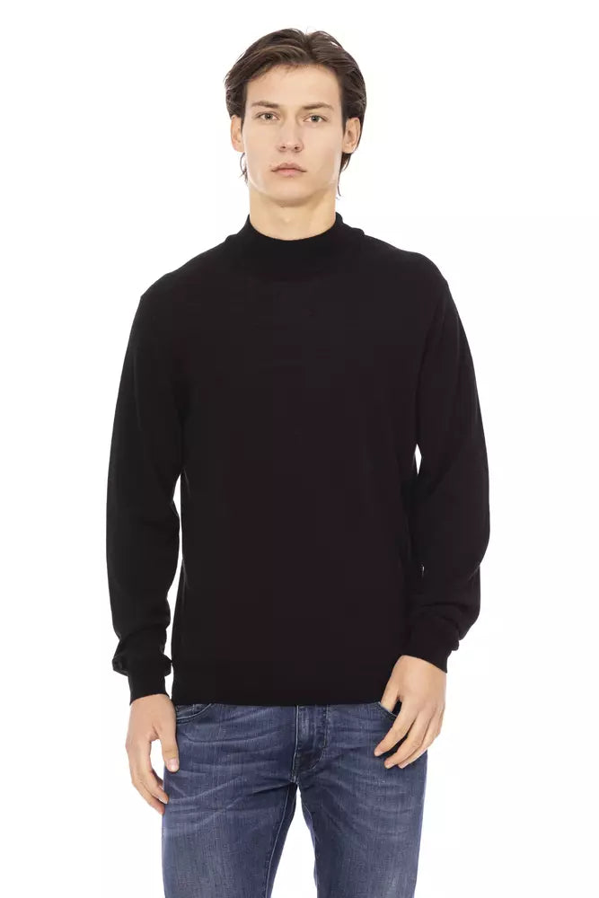 Ανδρικό πουλόβερ Baldinini Trend Black Fabric