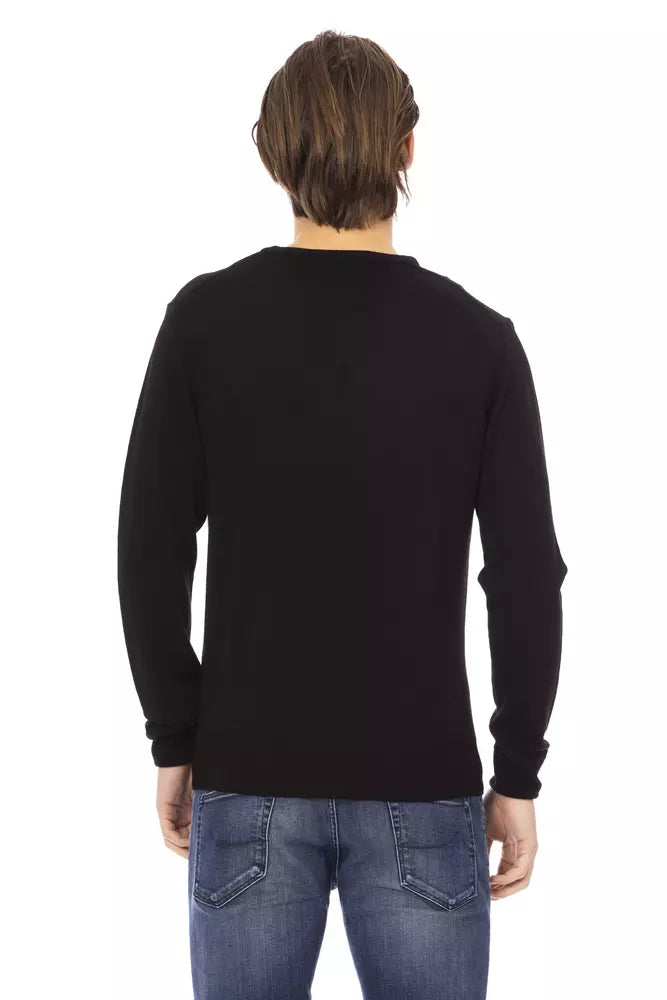 Ανδρικό πουλόβερ Baldinini Trend Black Fabric