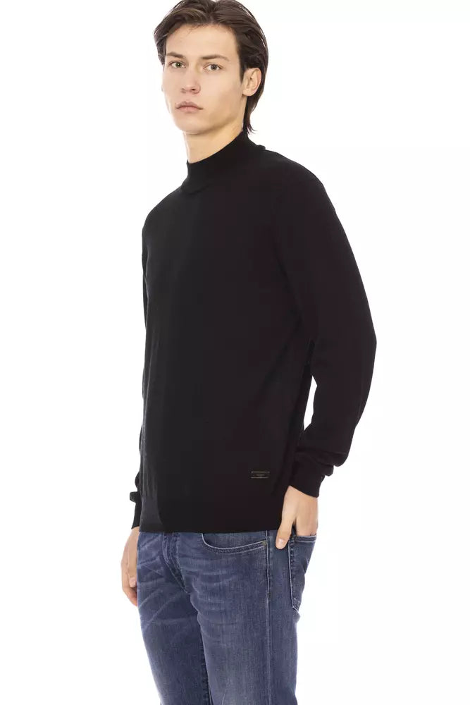 Ανδρικό πουλόβερ Baldinini Trend Black Fabric