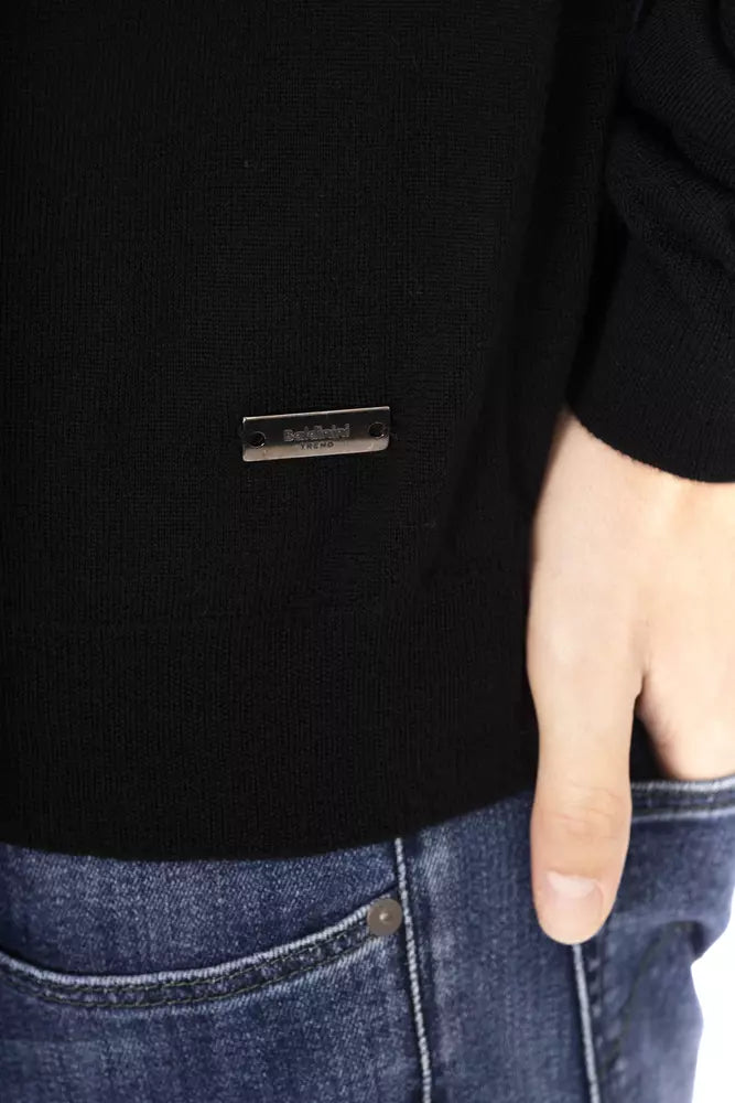 Ανδρικό πουλόβερ Baldinini Trend Black Fabric