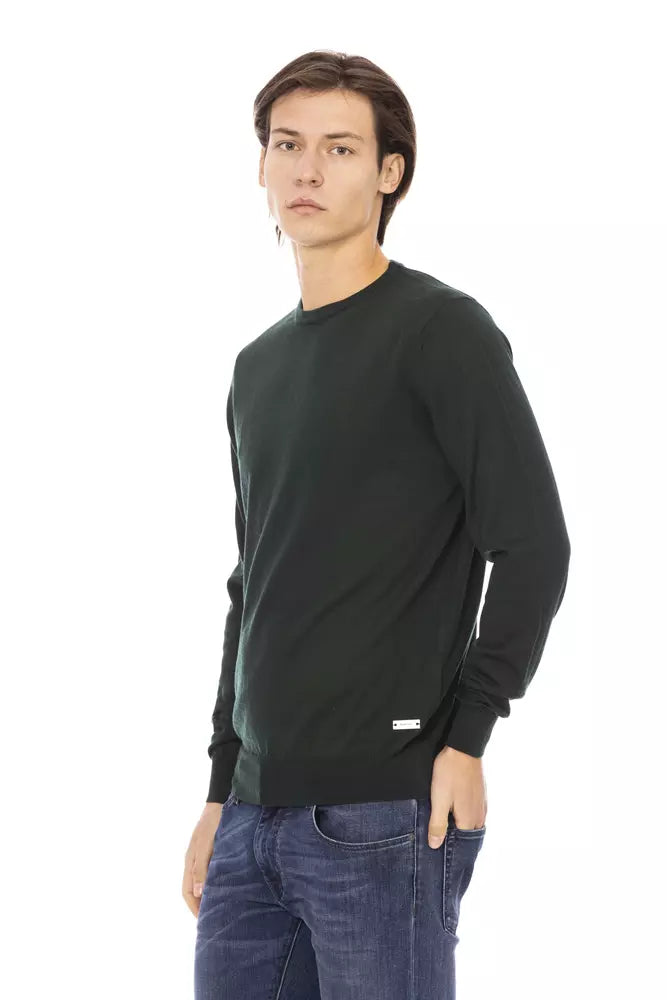 Ανδρικό πουλόβερ Baldinini Trend Green Fabric