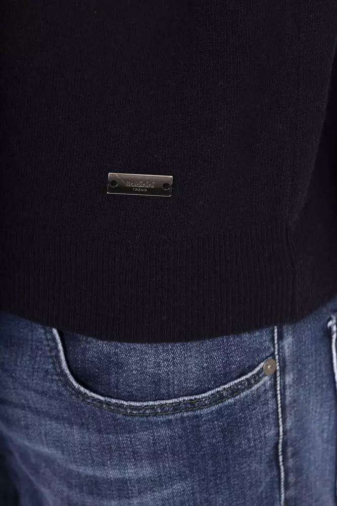 Ανδρικό πουλόβερ Baldinini Trend Blue Wool