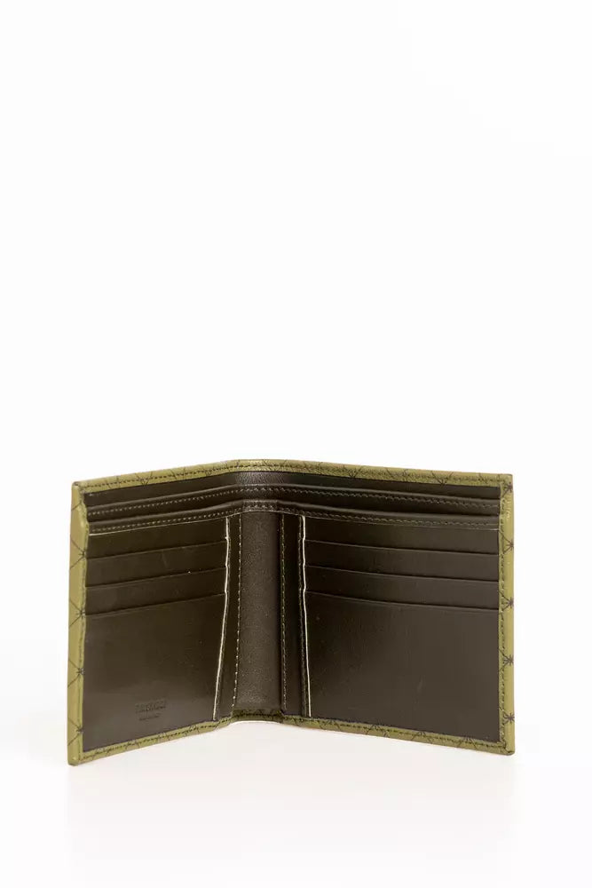 Ανδρικό πορτοφόλι Trussardi Green Leather