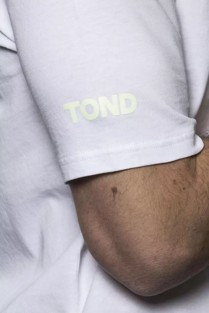 Tond White Cotton Men's Oversized T-Shirt