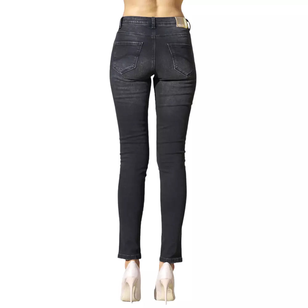 Yes Zee Black Cotton Γυναικείο Jean