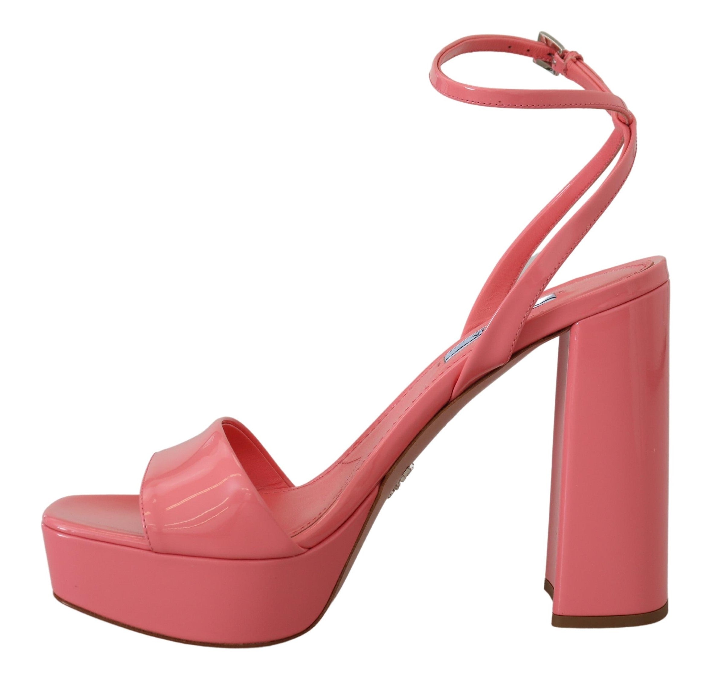 Σανδάλια Prada Chic Pink Patent Leather Platform