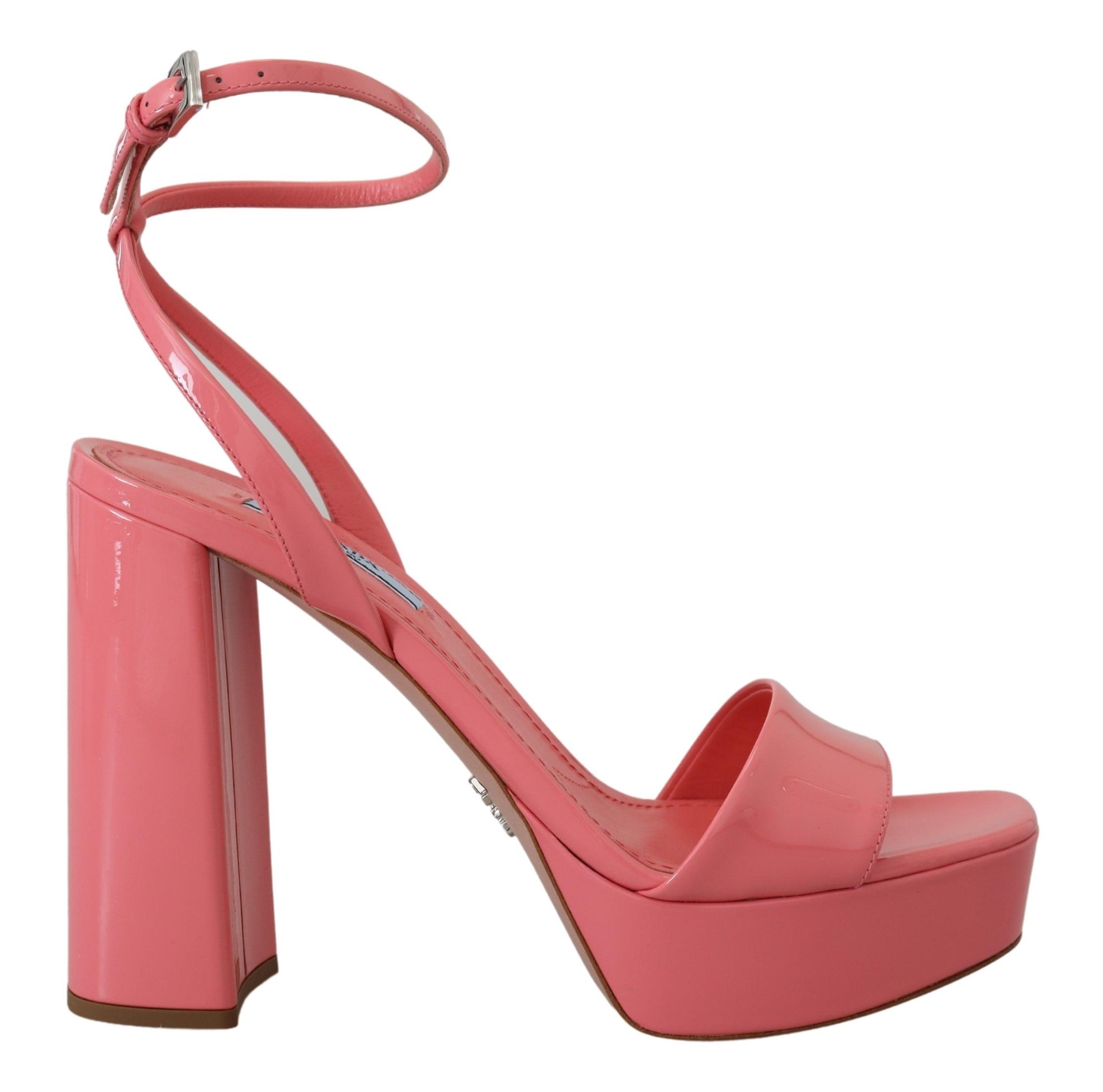 Σανδάλια Prada Chic Pink Patent Leather Platform