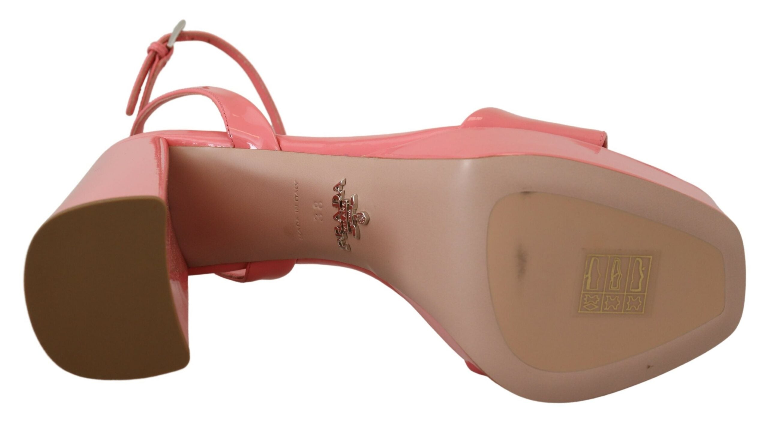 Σανδάλια Prada Chic Pink Patent Leather Platform